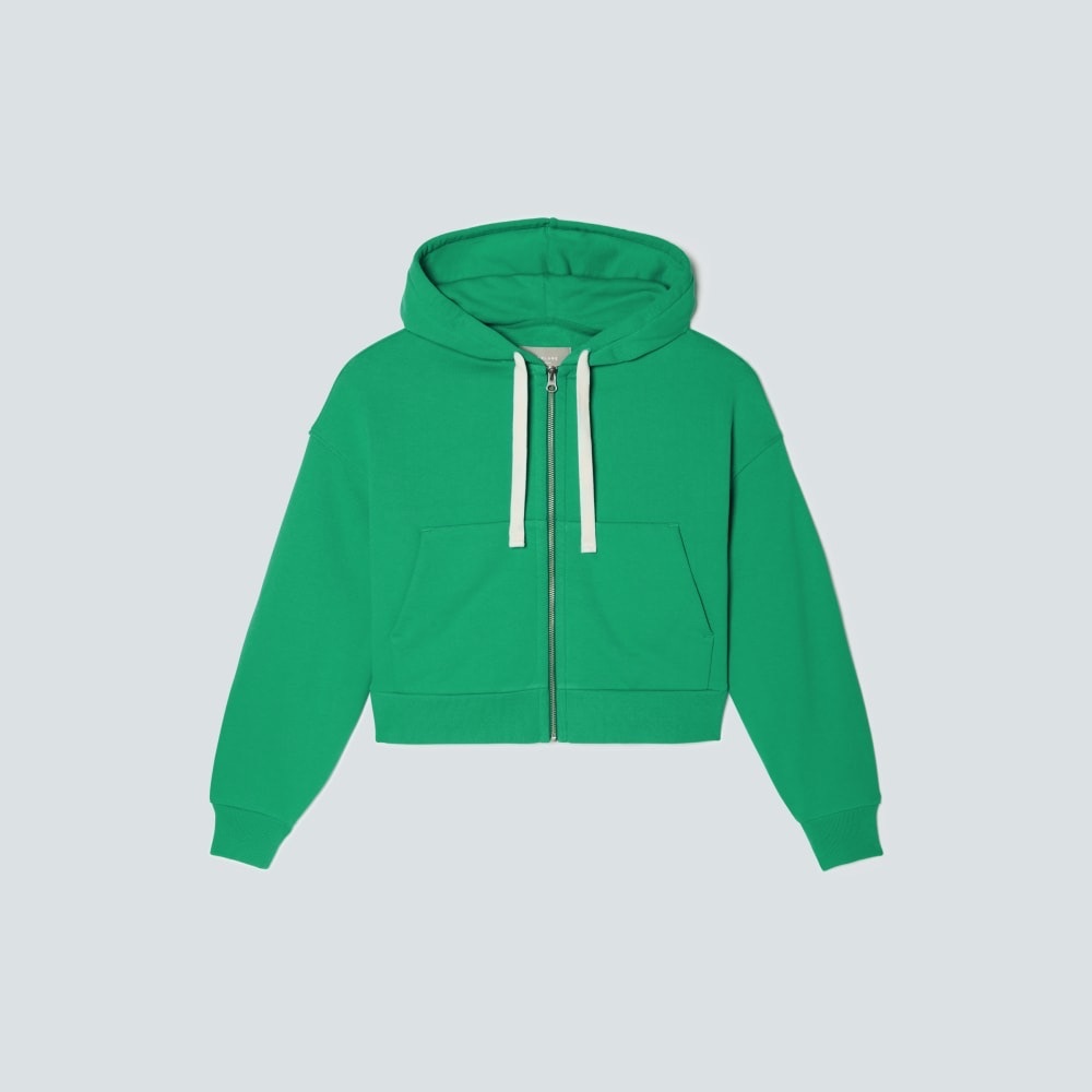 NWT Everlane The Track Organic Cotton Hoodie Green Small Casual Minimalist